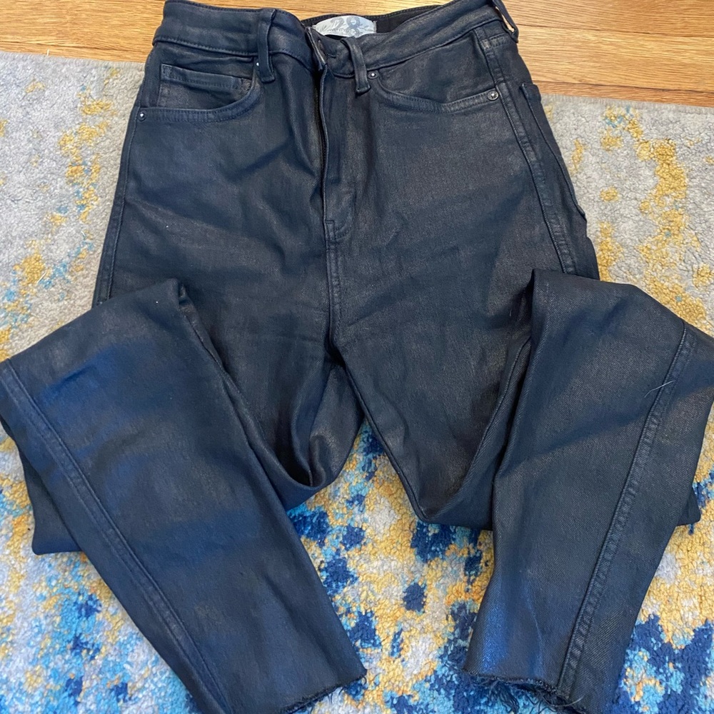 Free people waxed skinny jeans